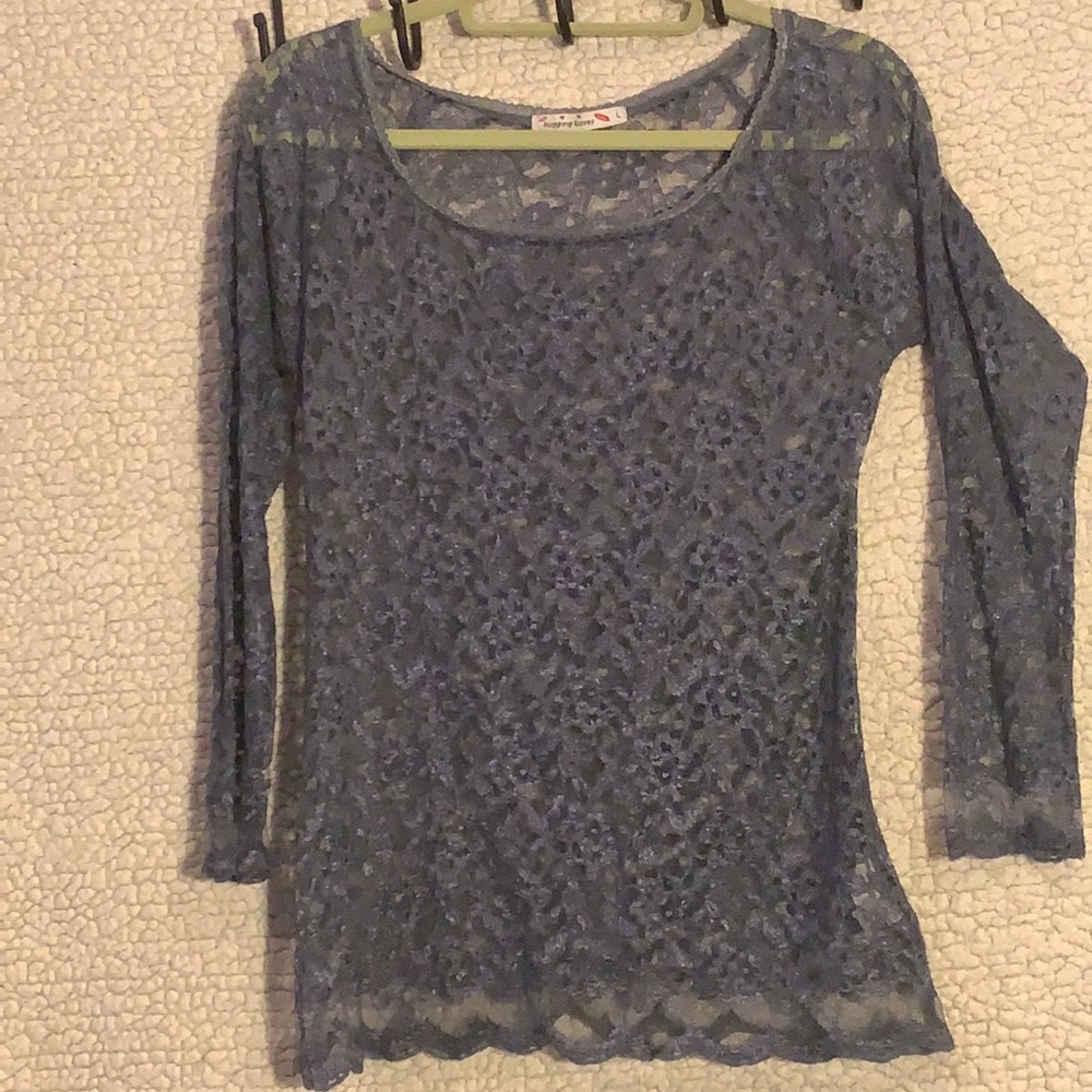 Lavender lace top